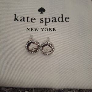 Kate Spade Silver Heart Earrings